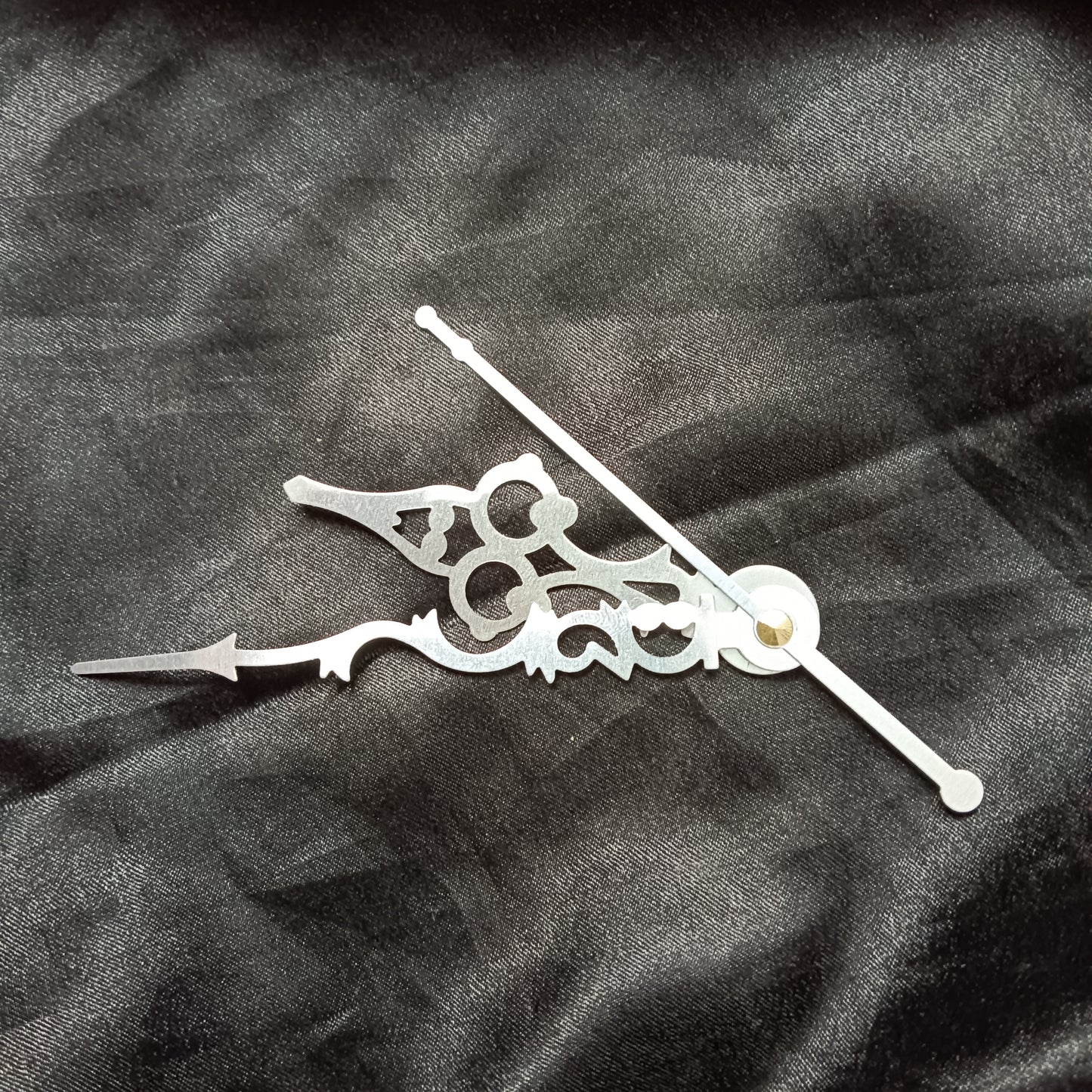 Silver clock hands