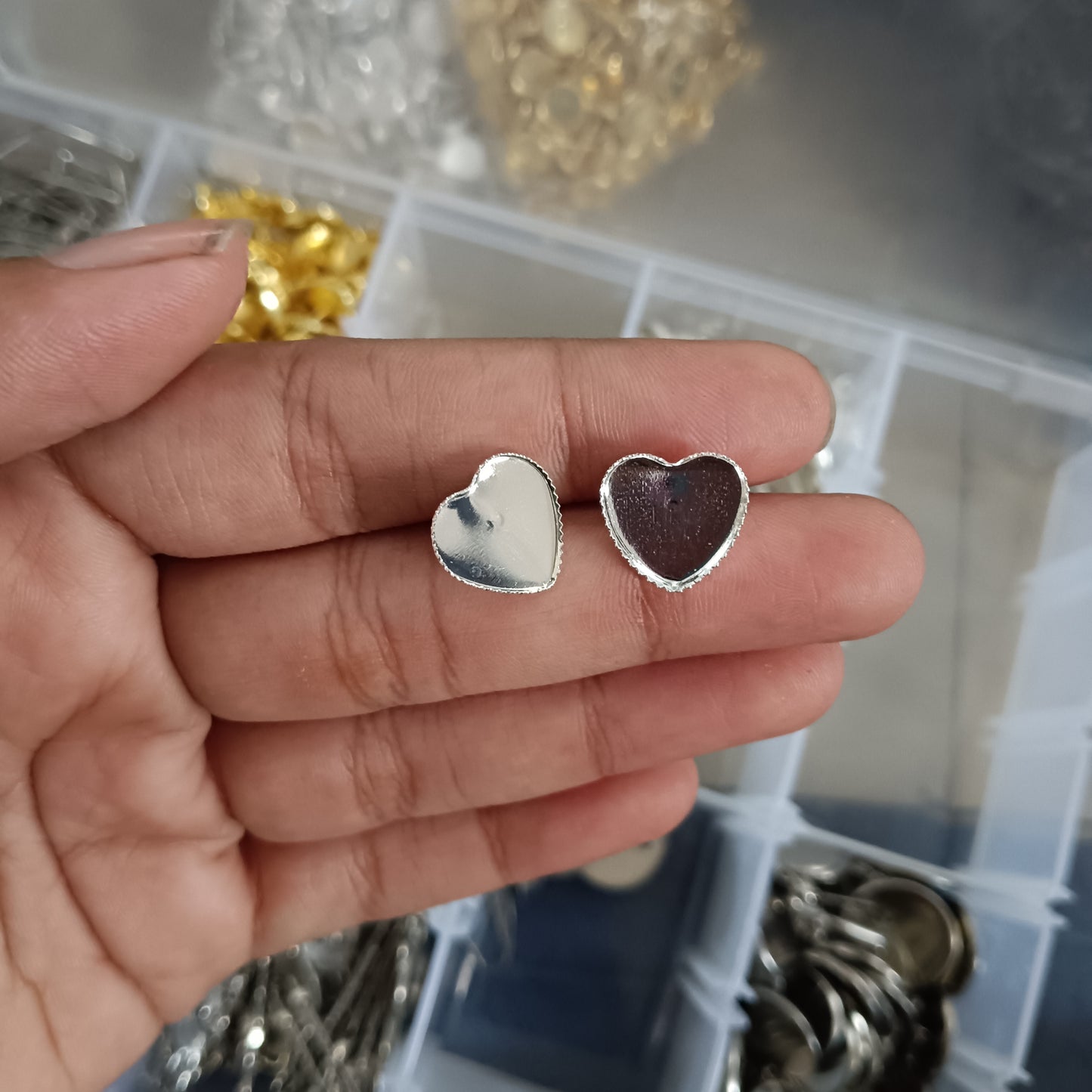 Heart shape Stud base