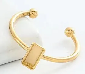 Rectangle gold Ring