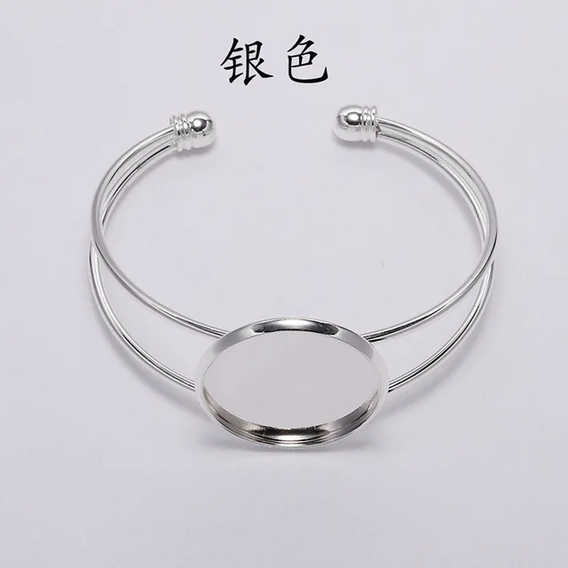 Silver bangle bracelet