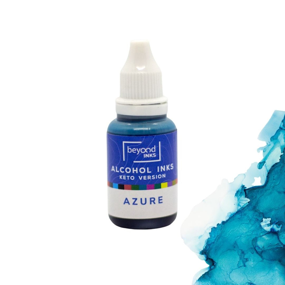 Azure alcohol ink