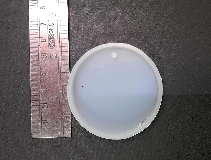 2" keychain mold with hole