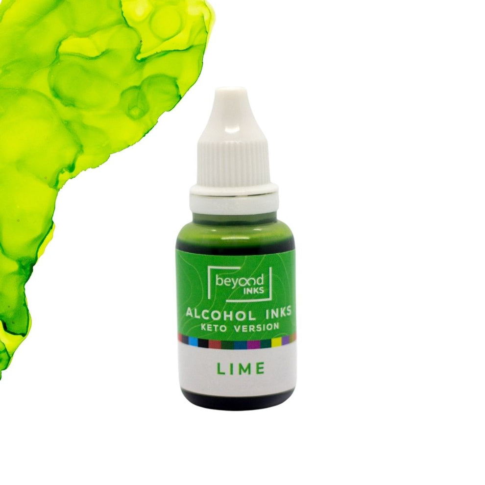 Lime alcohol ink