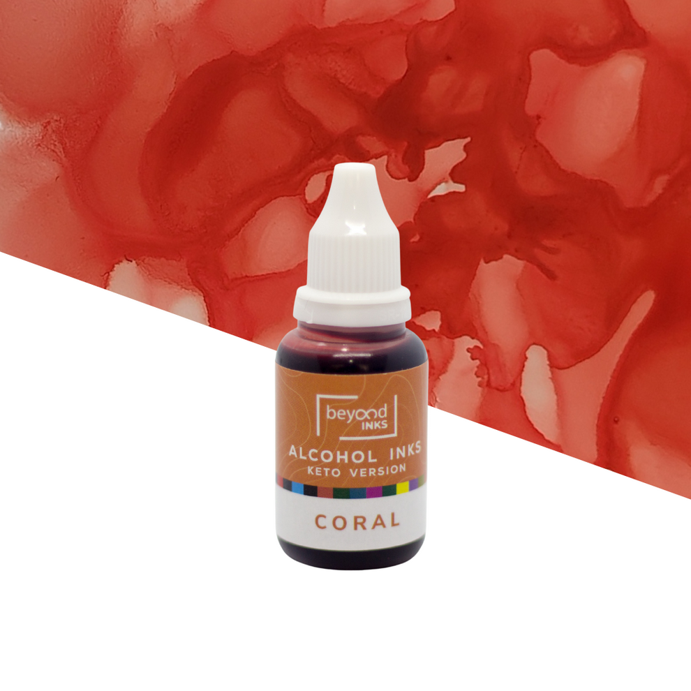 Coral alcohol ink