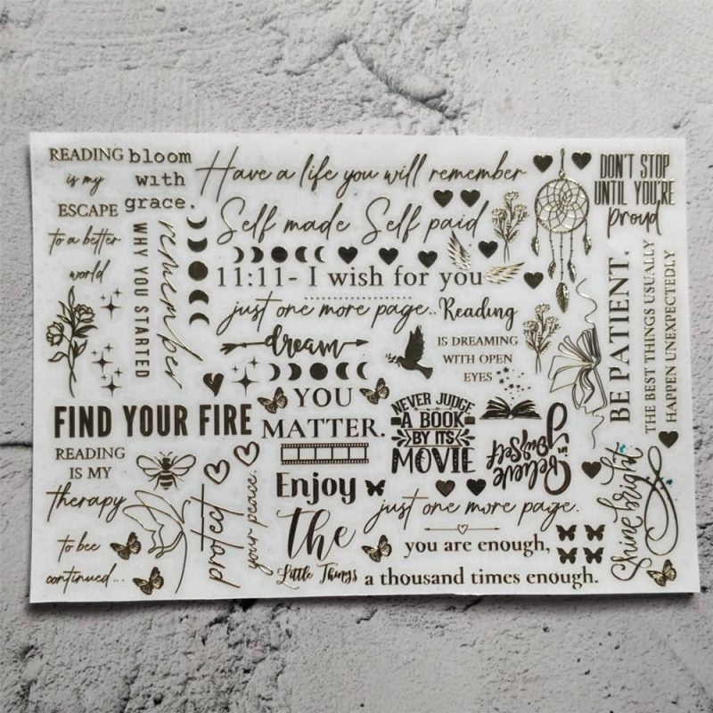 Bookmark A5 metal stickers 2.0