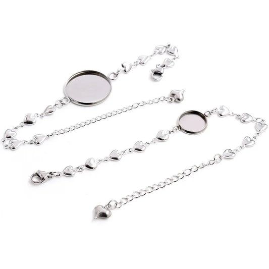 Heart bezel Bracelet