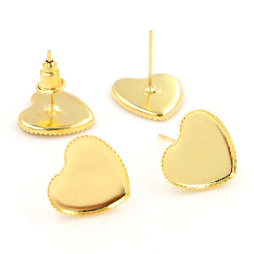 Heart shape Stud base