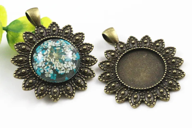 Antique Floral Pendant