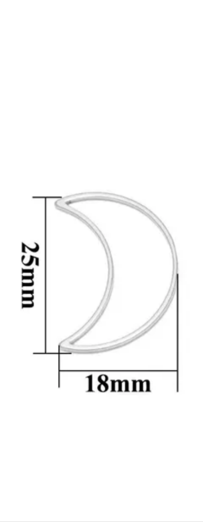 Big moon without hole pack of 1