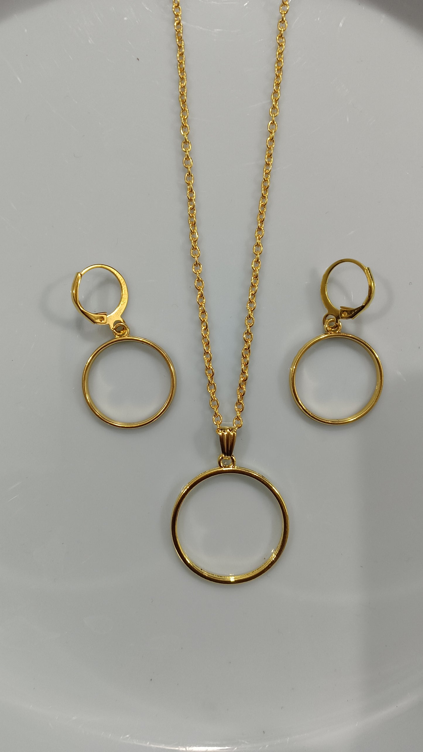 Circle shape Jewellery set