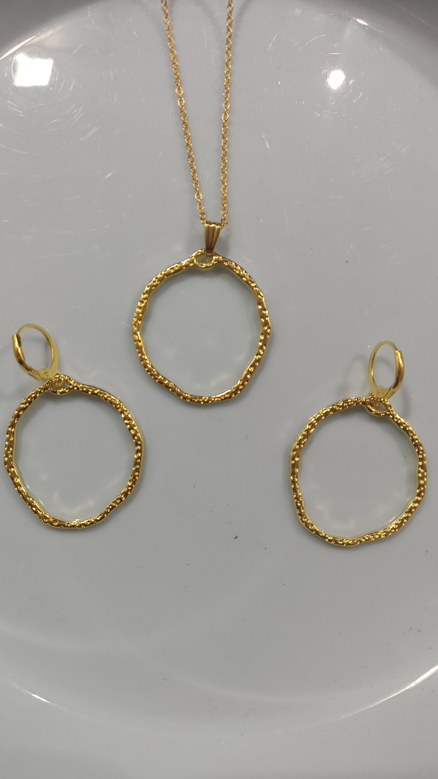 Agate Circle shape jewellery