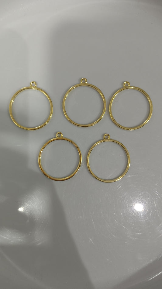 Round pendants pack of 5