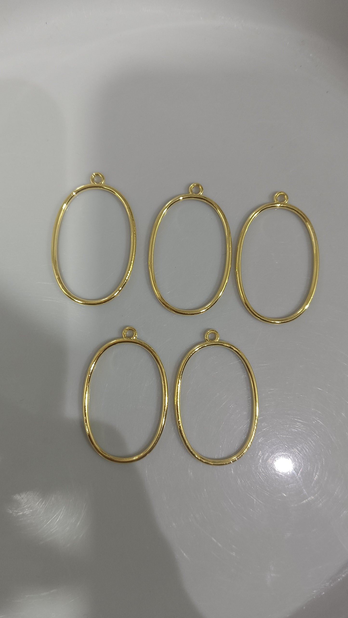 Oval pendants pack of 5