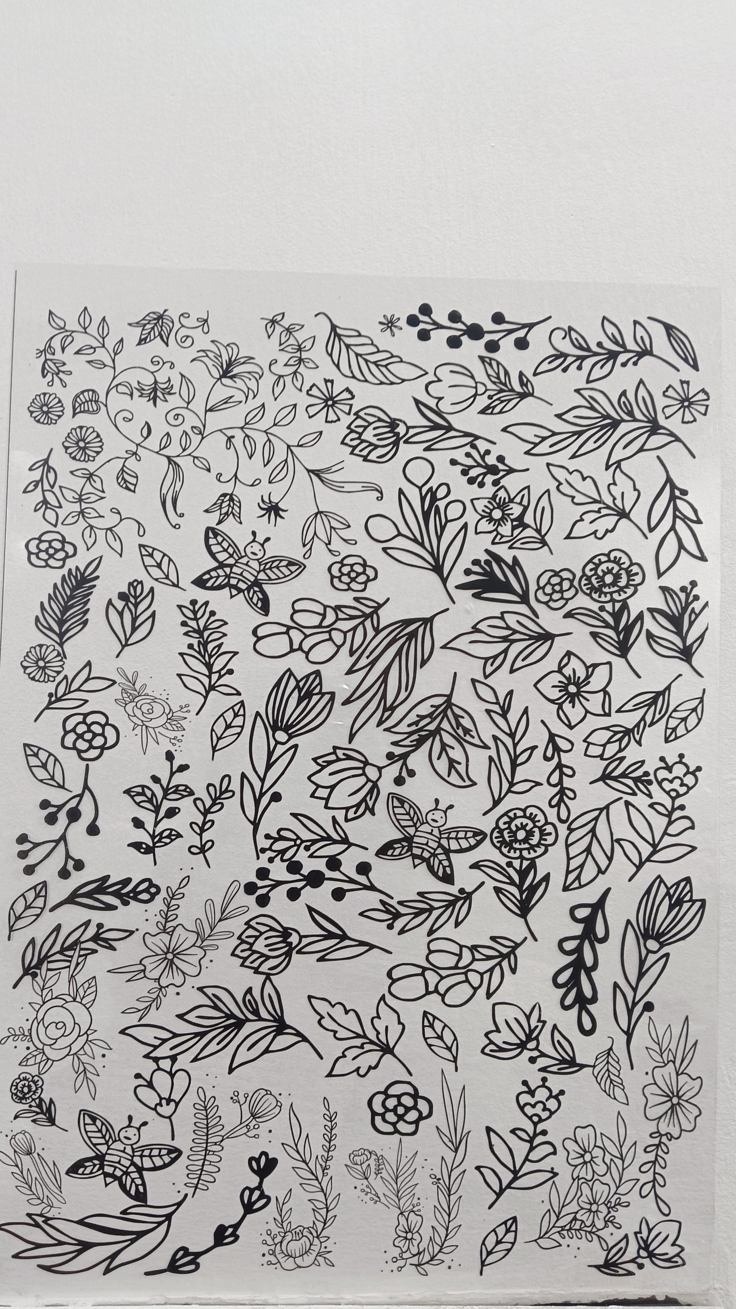 Florals insert sheet 2