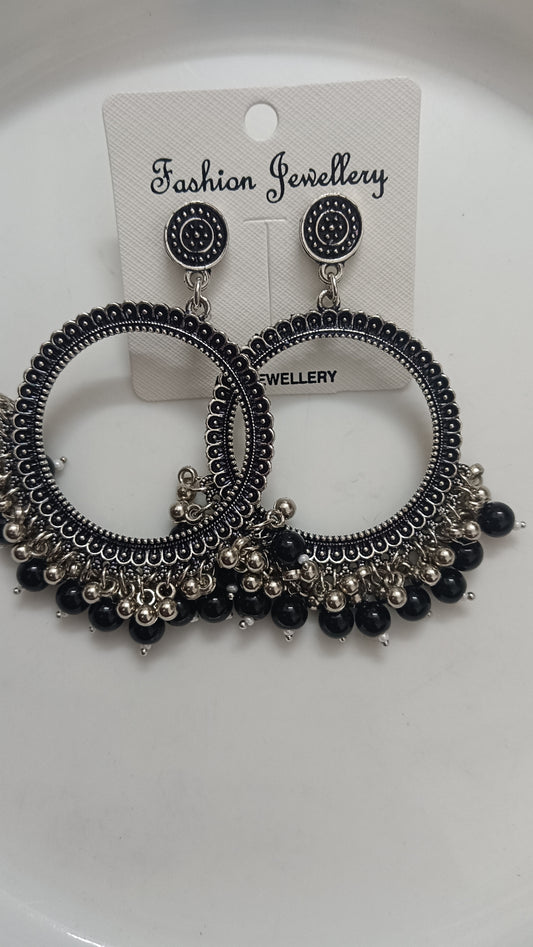 Jhumka design 42 Round black