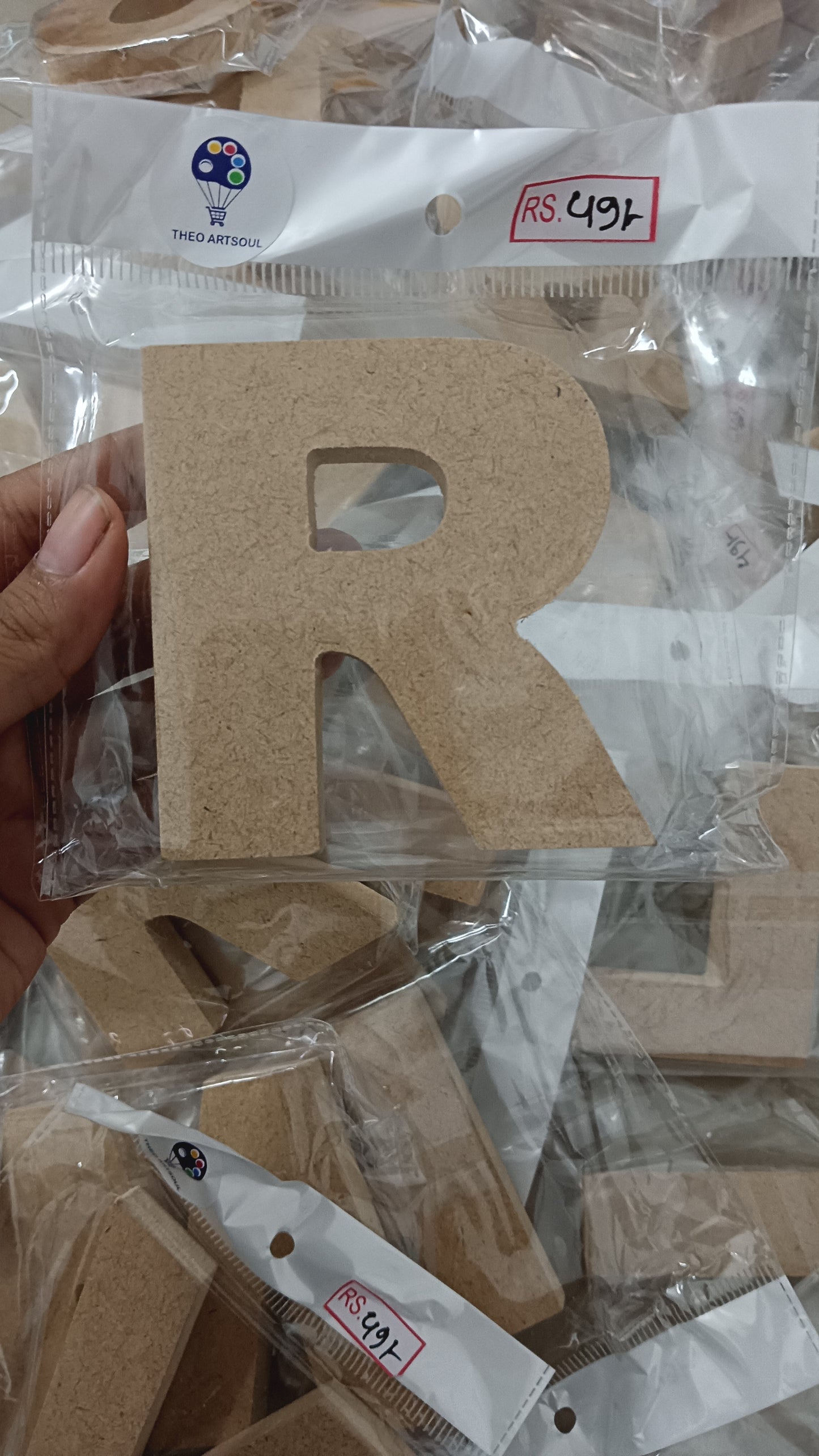 4" MDF monogram