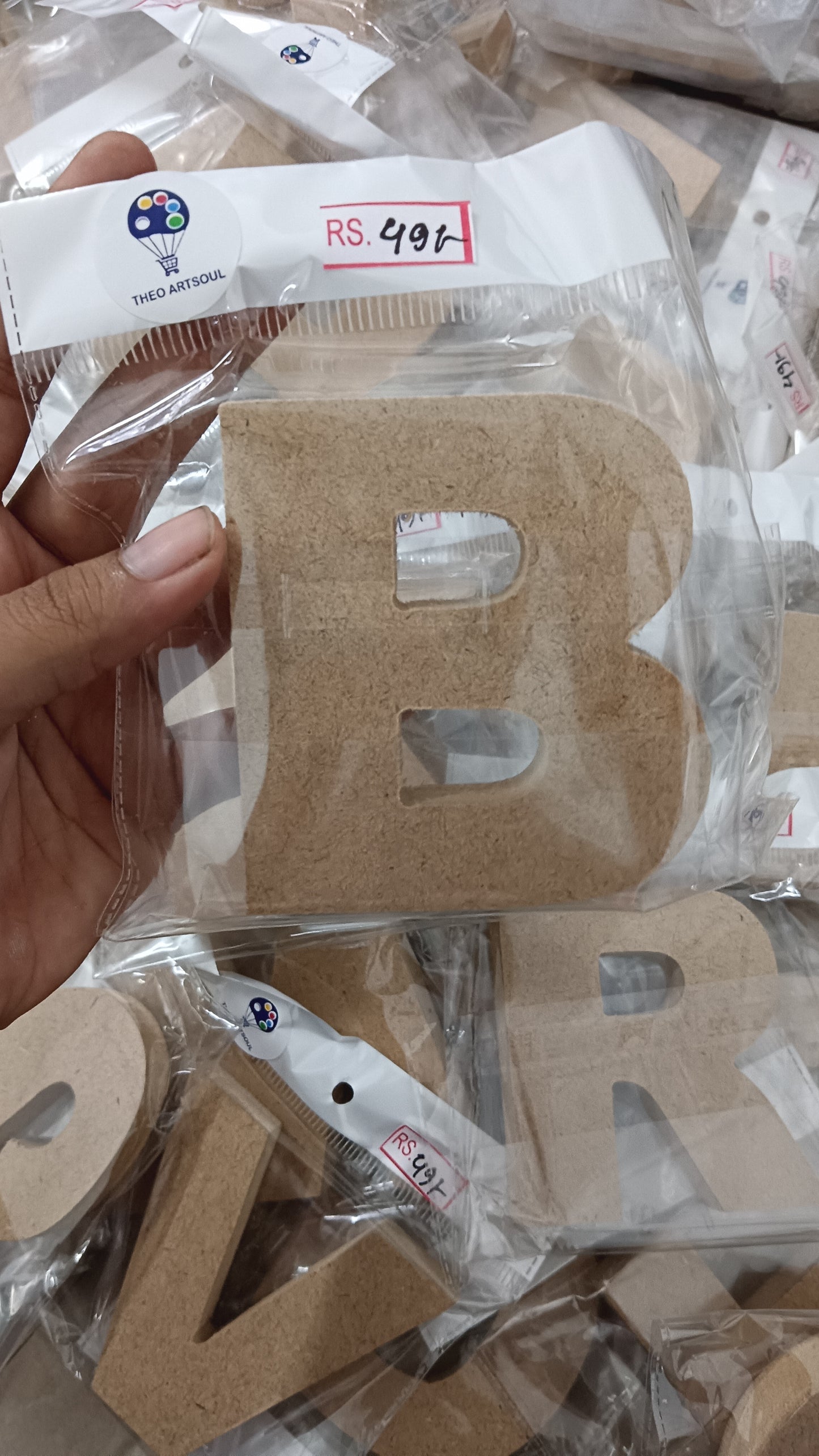 4" MDF monogram