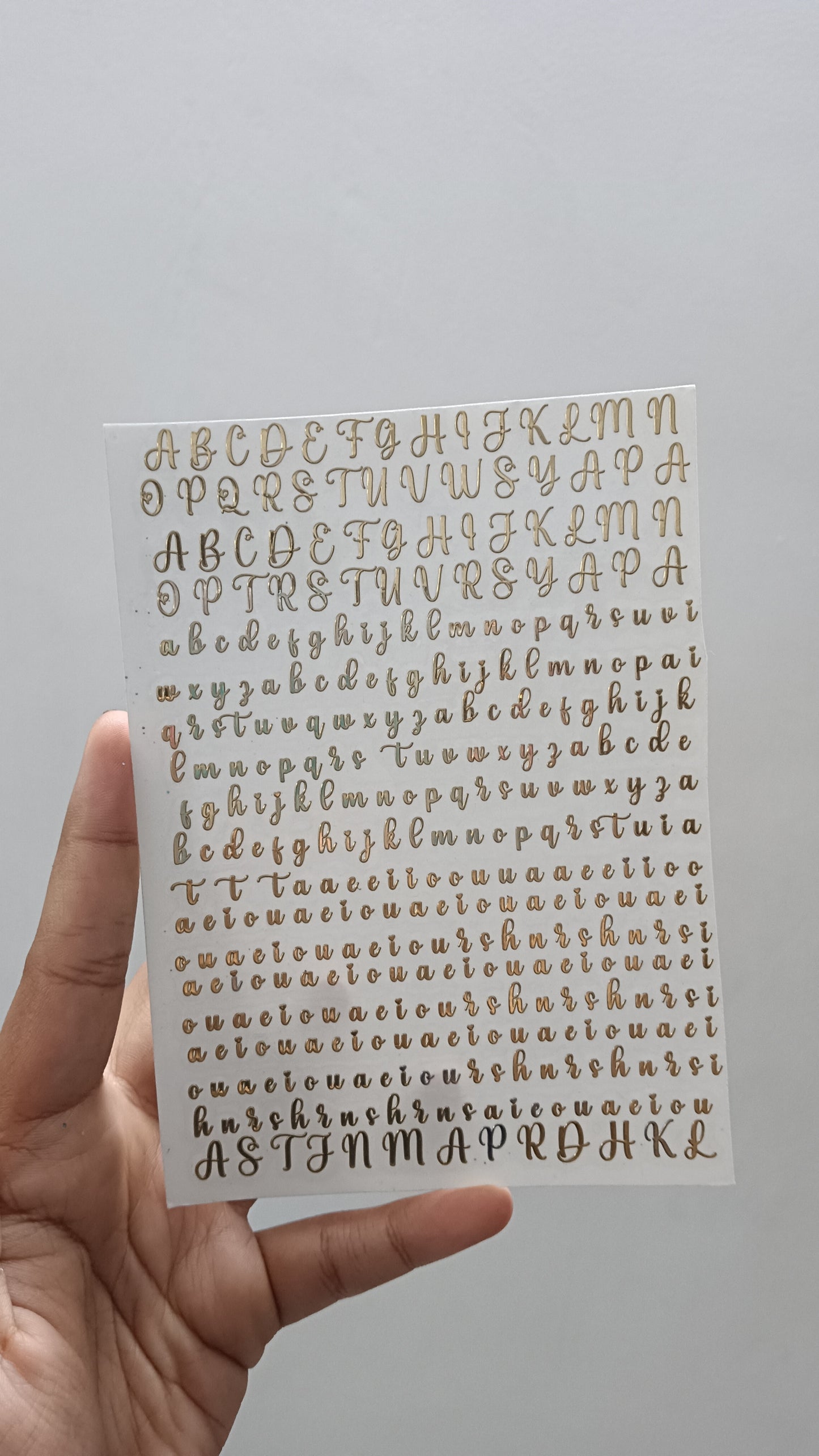 Alphabet rakhi sheet a6
