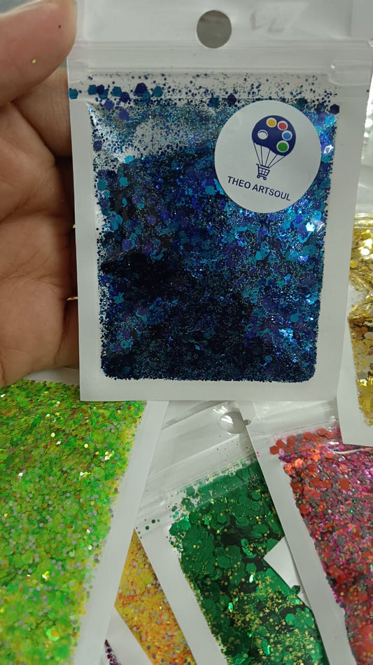 Dark blue Glitter