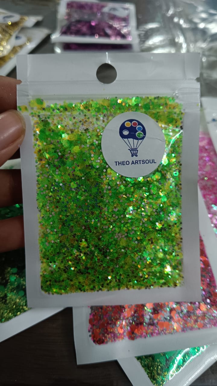 Light green Glitter