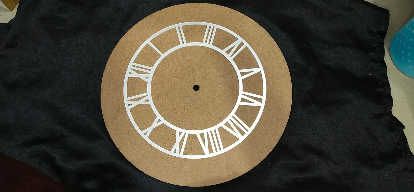 12" clock board and silver ring combo