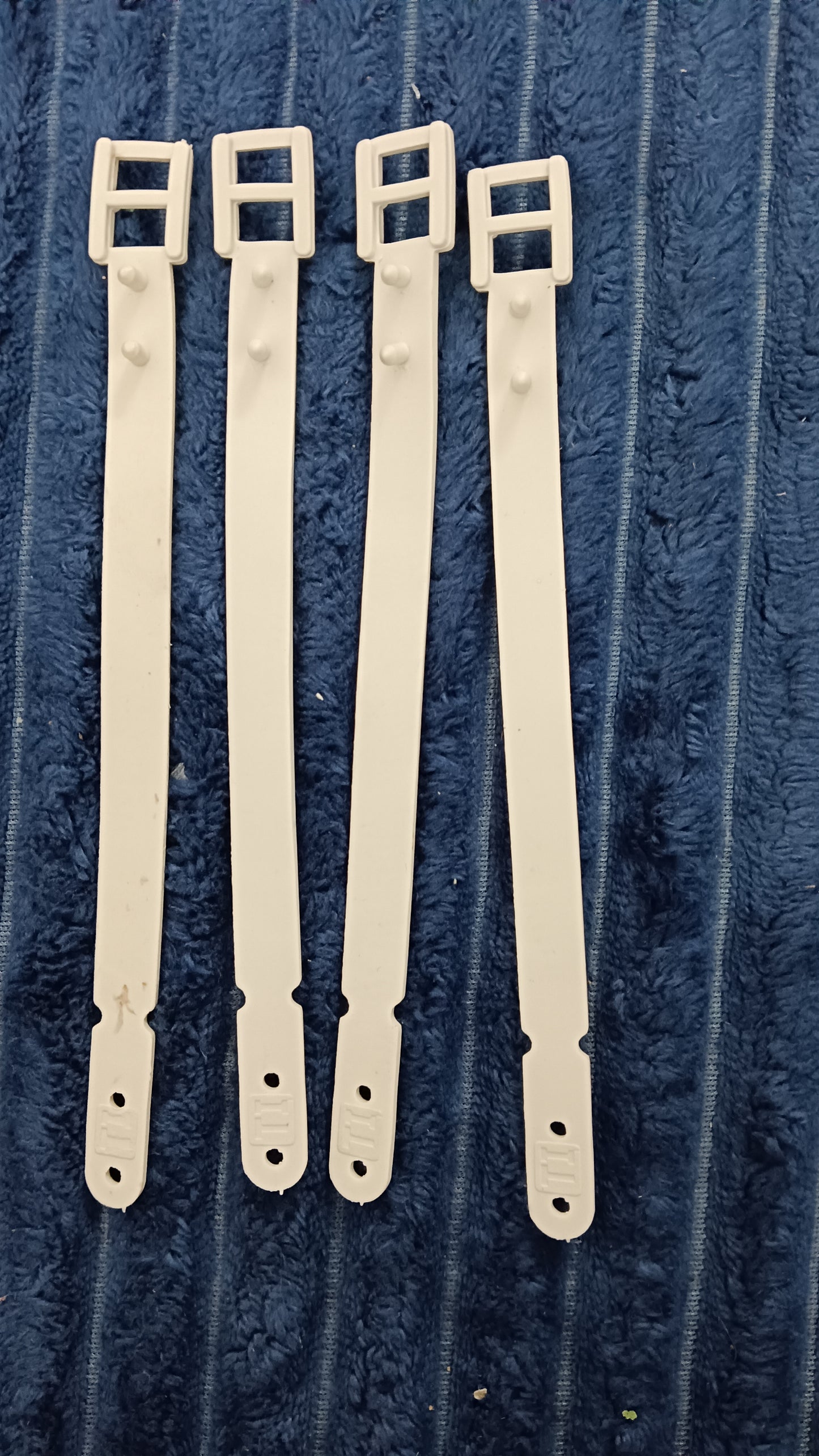 luggage tag white belt pack of 4