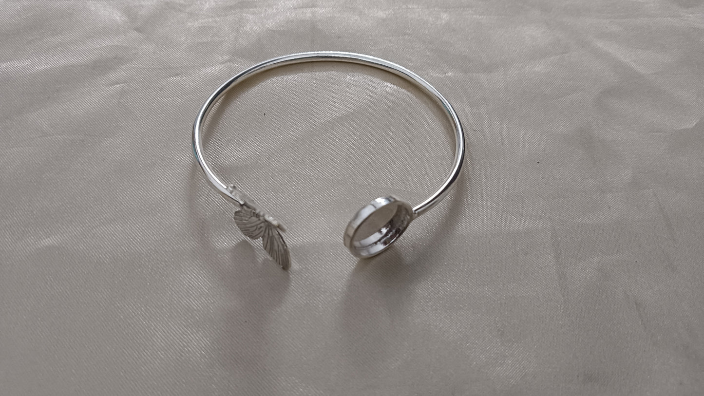 Butterfly silver bracelet
