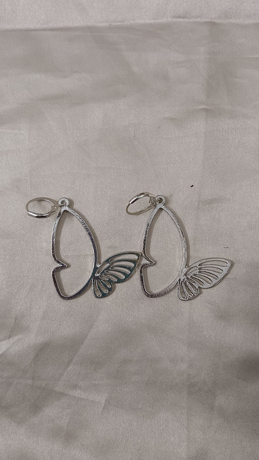 Silver Butterfly earring