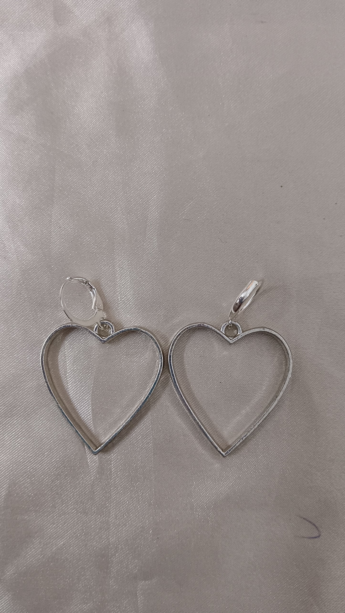 Silver Heart erraings