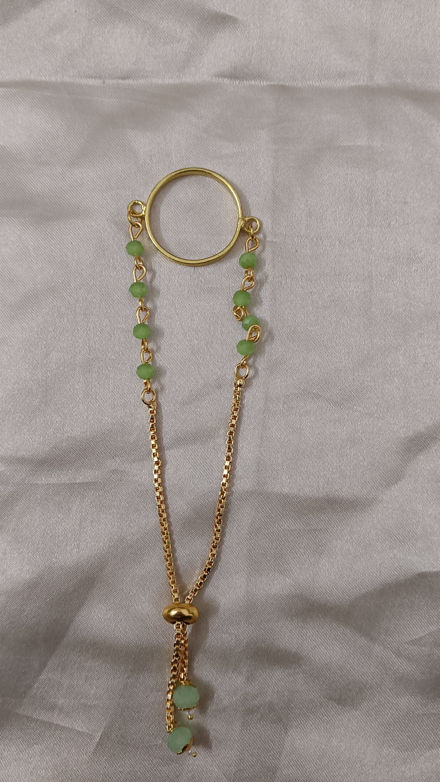 Colored bracelet chain with bezel 3