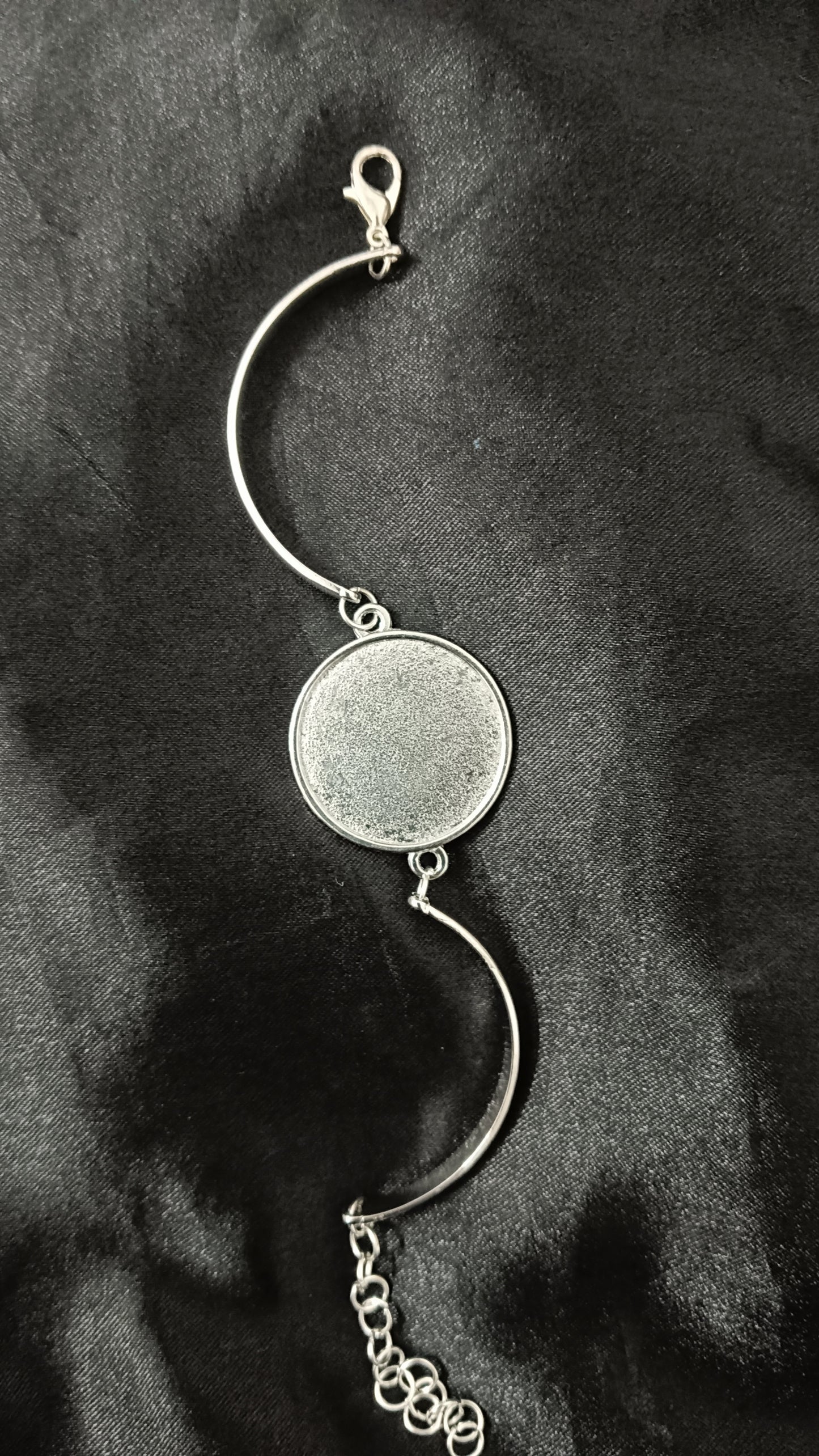 25mm Bracelet with base silver