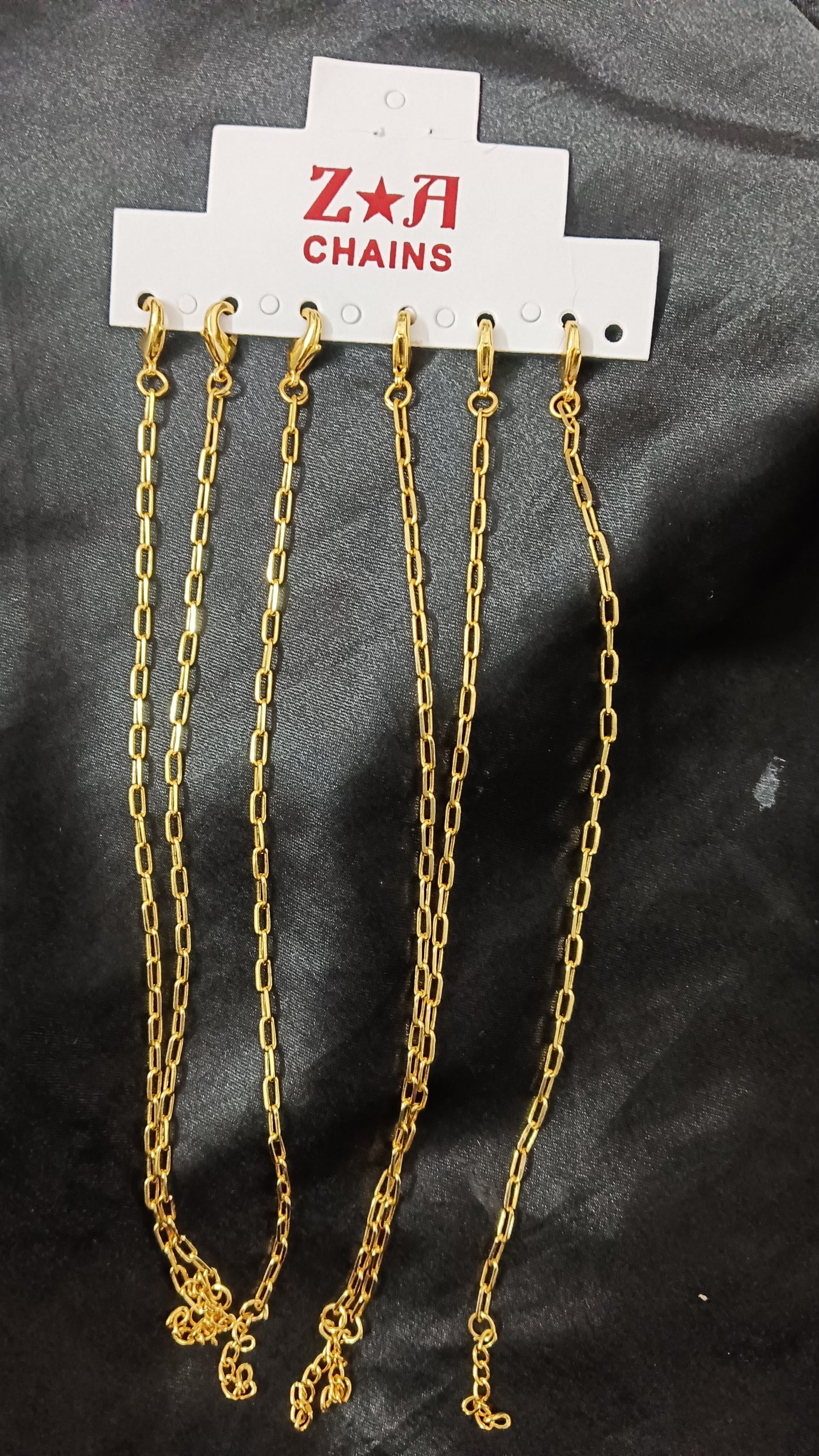 Golden Bracelet Chain pack of 6