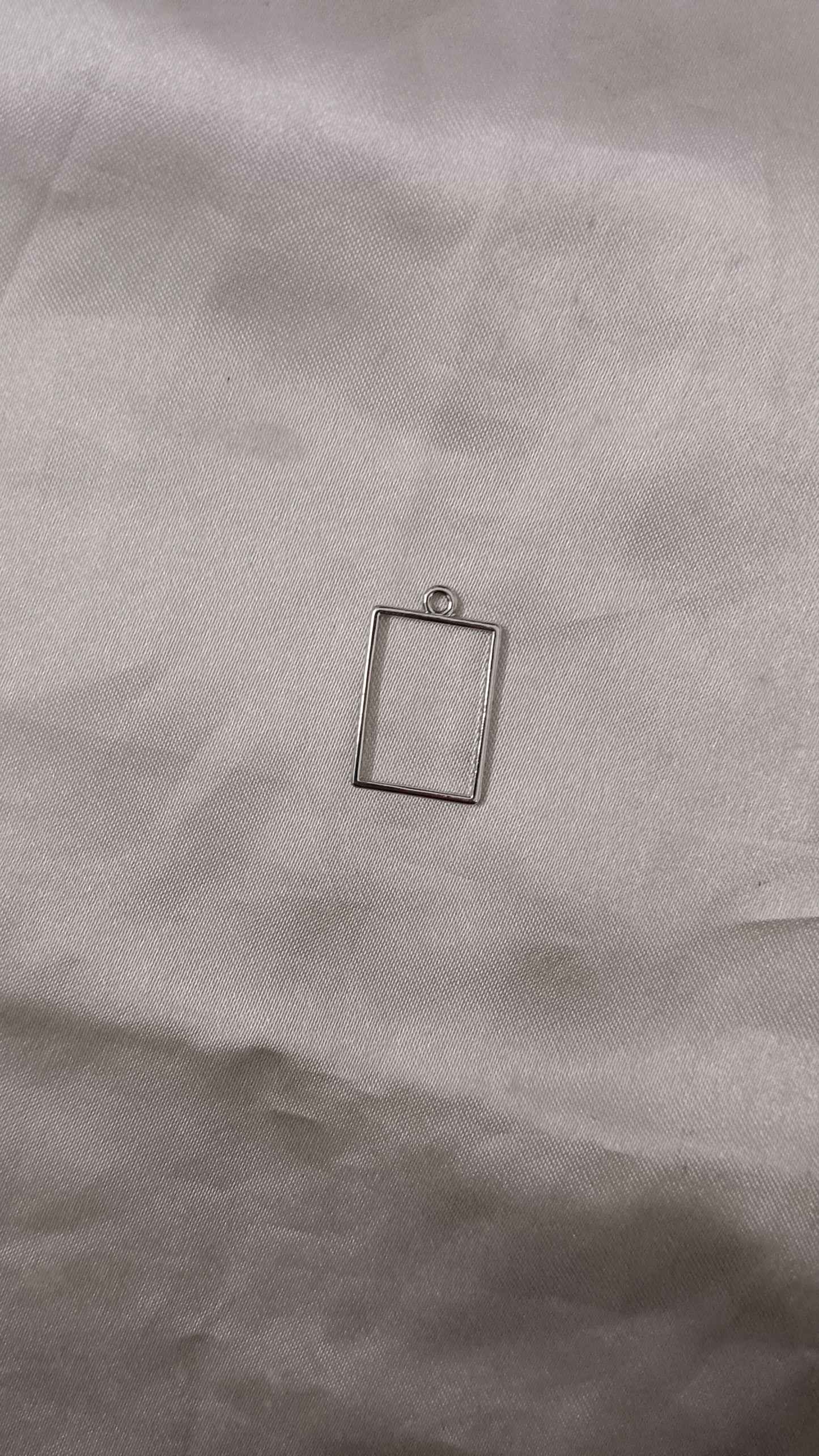 Silver Mini brass bezel pack of 1