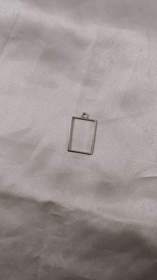 Silver Mini brass bezel pack of 1