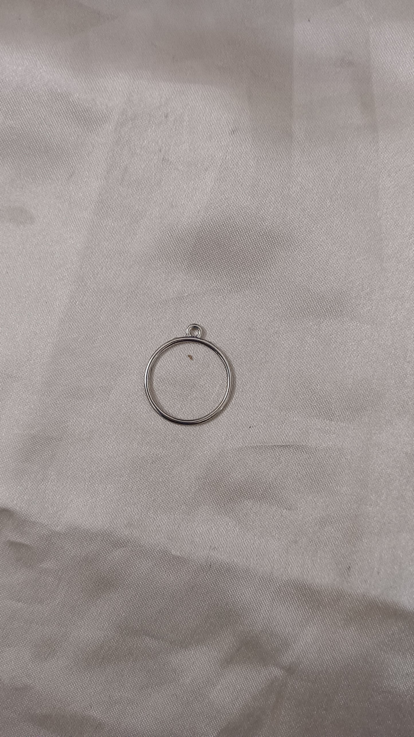 Silver Mini brass bezel pack of 1