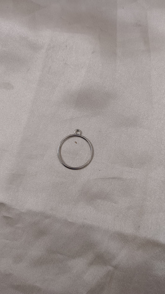 Silver Mini brass bezel pack of 1