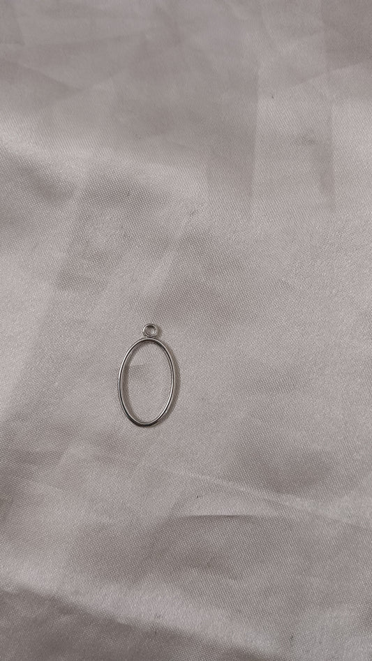 Silver Mini brass bezels pack of 1