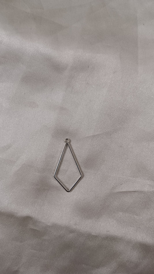 Silver Mini brass bezels pack of 1