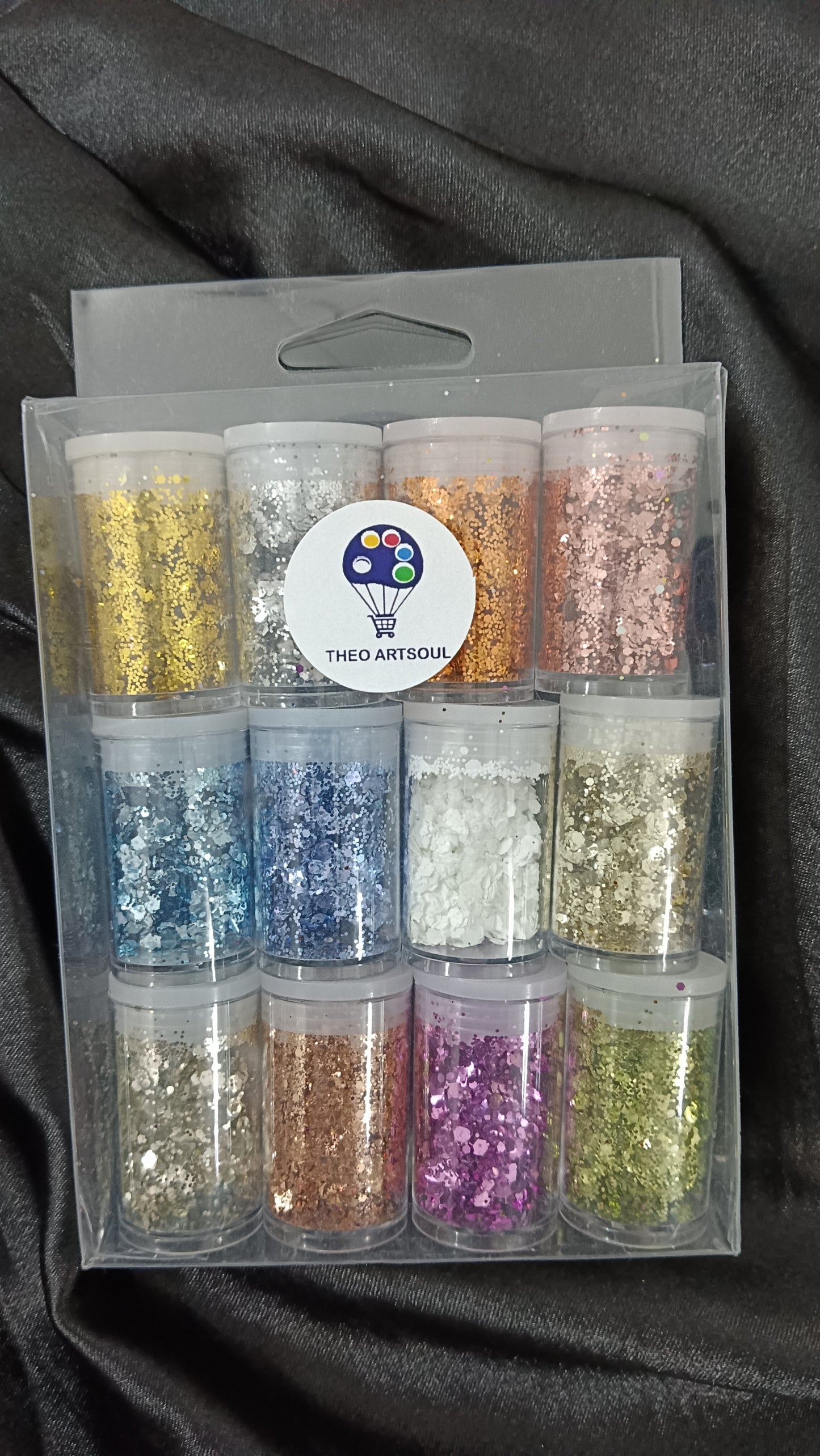 Glitter chunks 2 set of 12