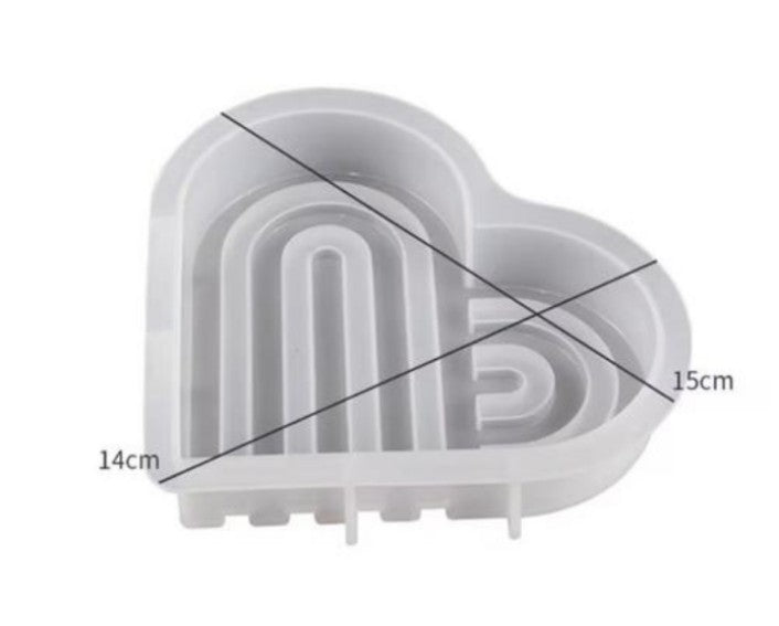 Heart tealight mold