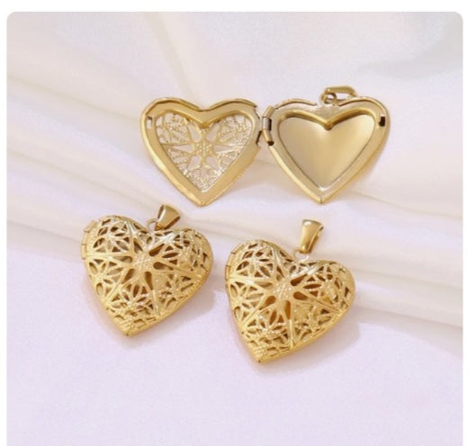 Golden heart Locket