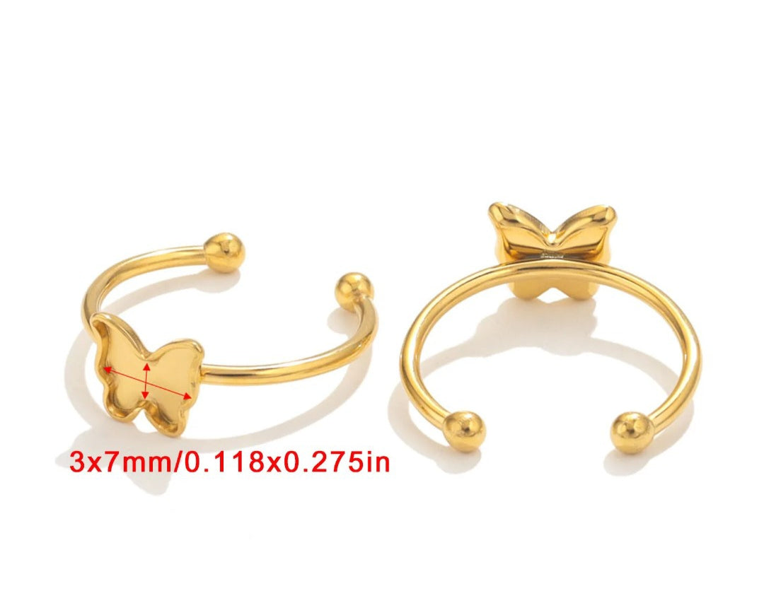 Butterfly gold Ring