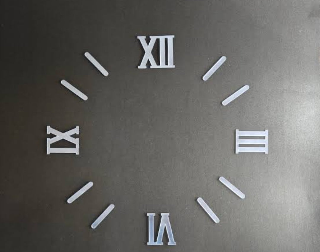 Roman acrylic clock number