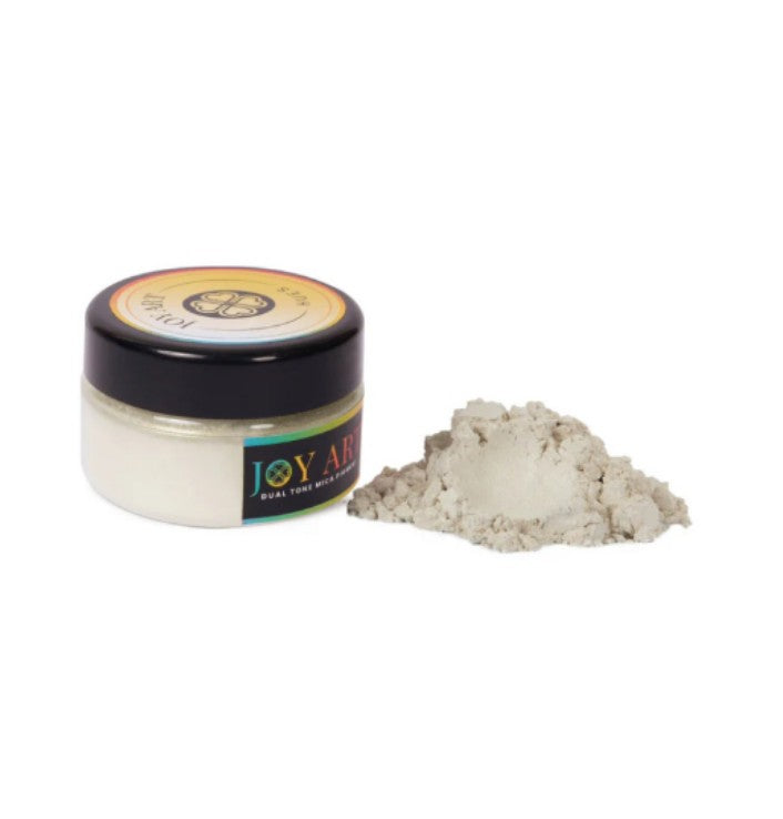 White & gold mica