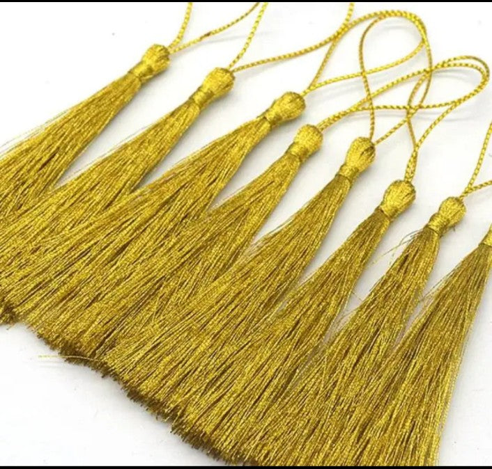 Golden Tassels for keychain