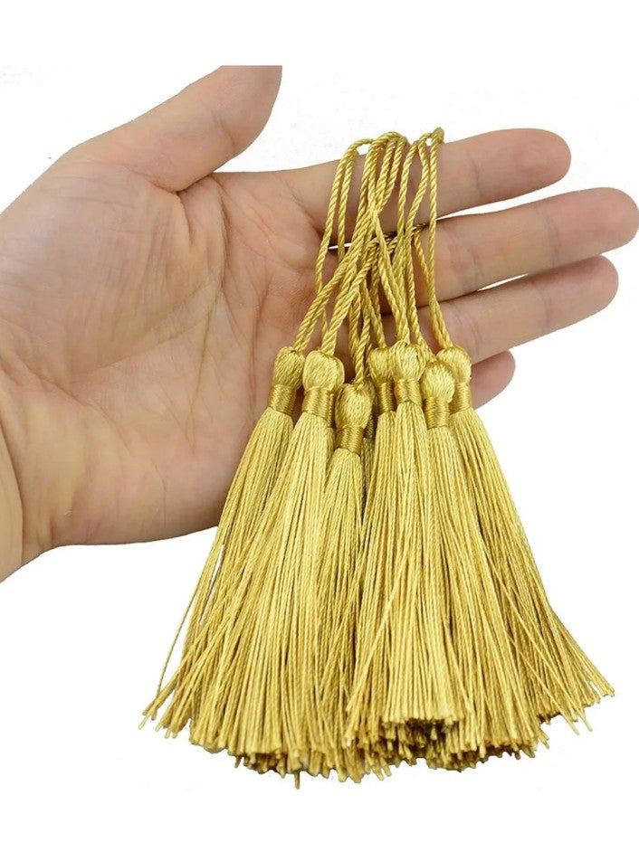 Golden Tassels for keychain