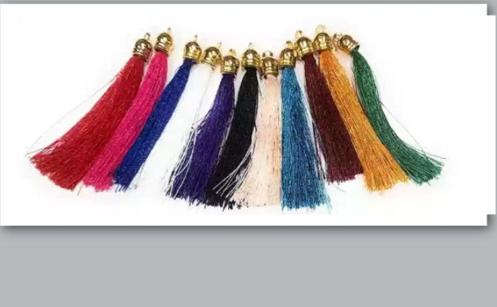Mixed Long tassels pack of 10