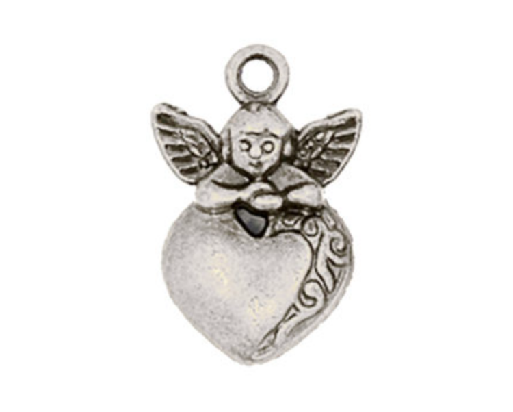 Silver angel charms pack of 1