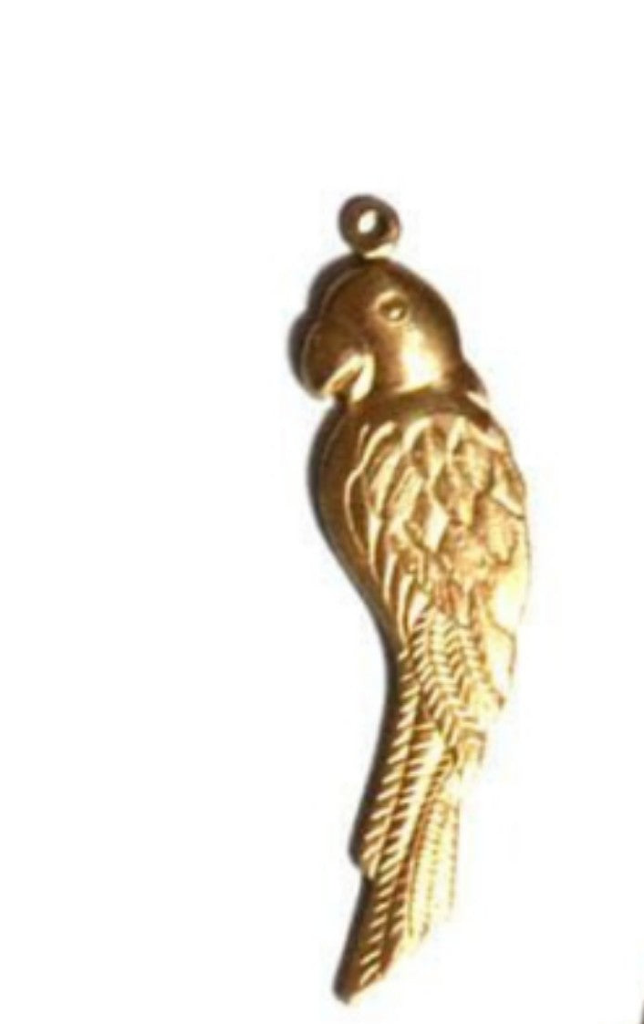 Golden parrot charms pack of 1