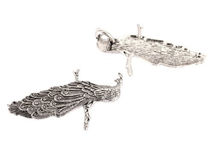 Peacock charms pack of 1